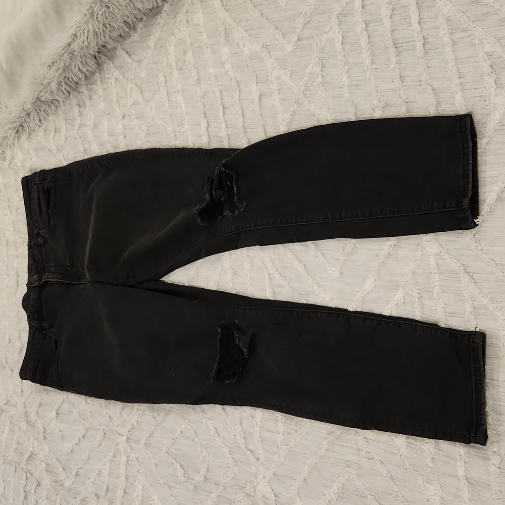 Faded black American Eagle next Level stretch high waisted jeggings size 12!
